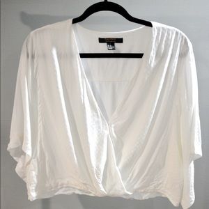 Crossover cropped top